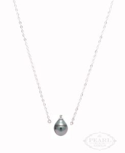 single pearl drop necklace - the pearl girls tahitian