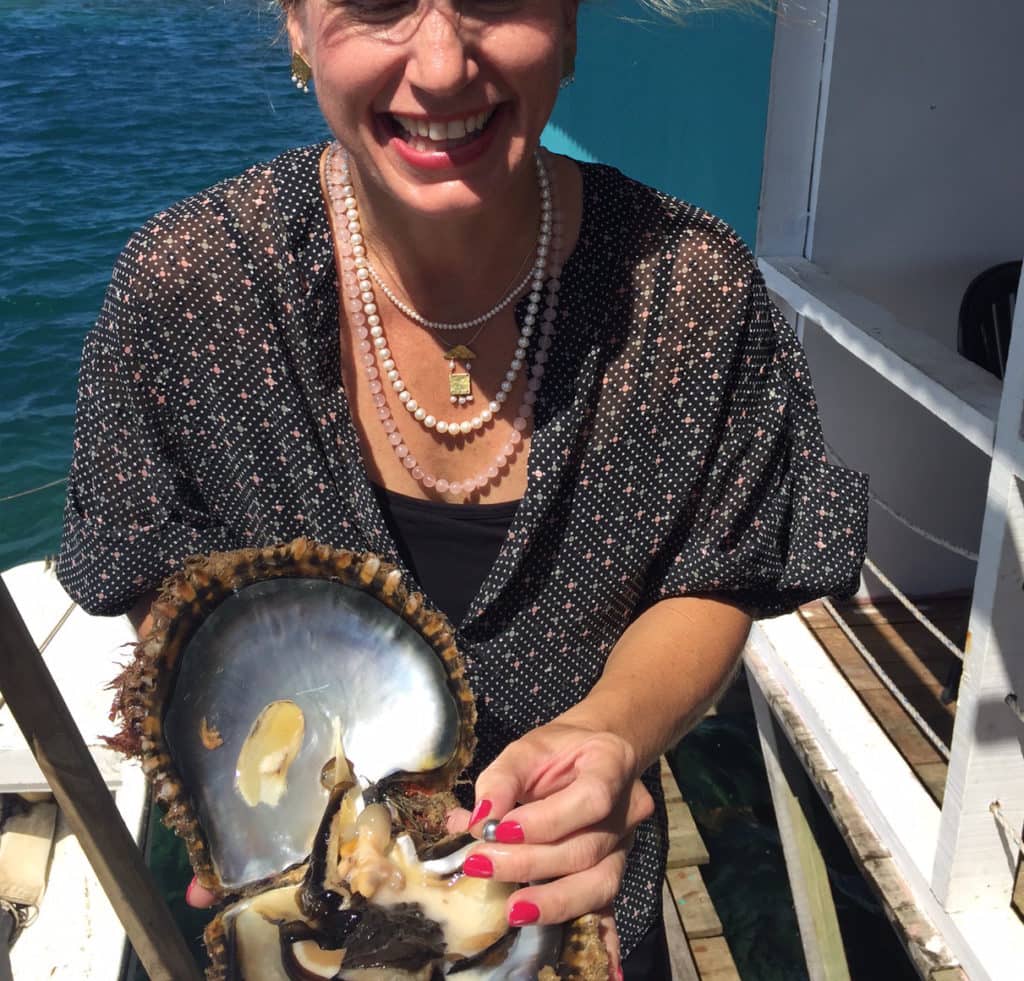 the pearl girls in fiji - india rows - greek pearl necklace - greek pearl earrings