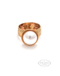 Big Pearl Ring - Gold Pearl Ring - The Pearl Girls