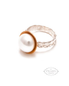 Big Pearl Ring - Silver Pearl Ring - The Pearl Girls