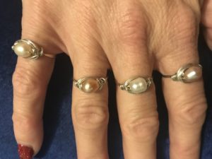 Sylvia Dawe ring - project safe fundraiser - the pearl girls